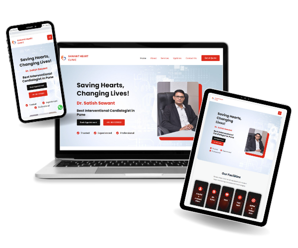 Website For Cardiologist | Sawant Heart Clinic