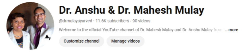 Dr Mulay YouTube Channel Growth