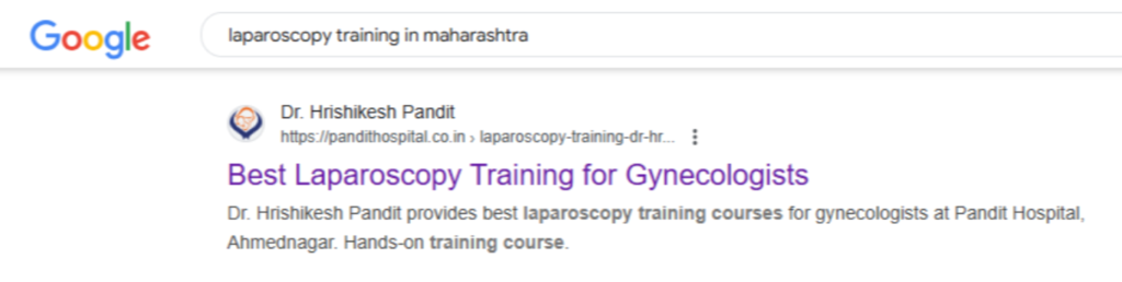 How We Streamlined Dr. Hrishikesh Pandit's Laparoscopy Training Program with a Dynamic Website!