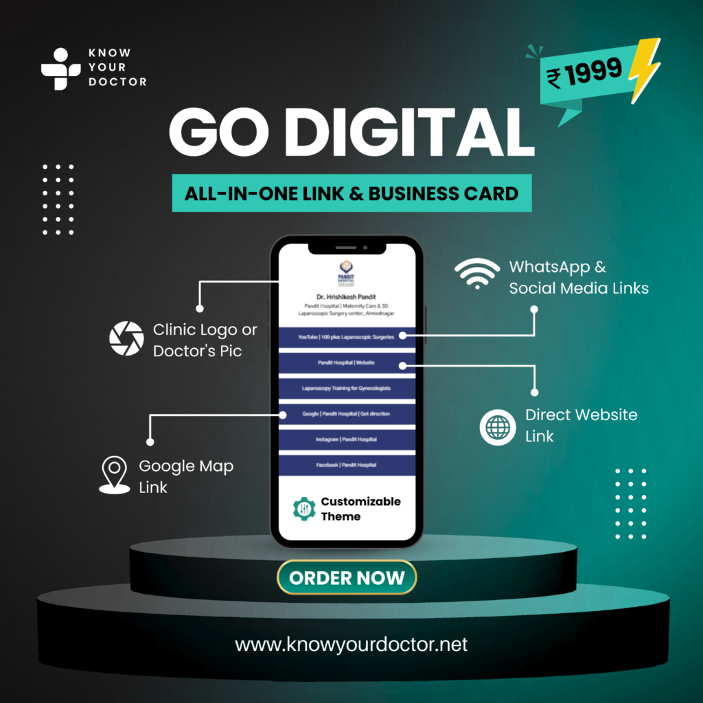 Digital Business Card for Doctors | All-in-one link for Clinics, Hospitals